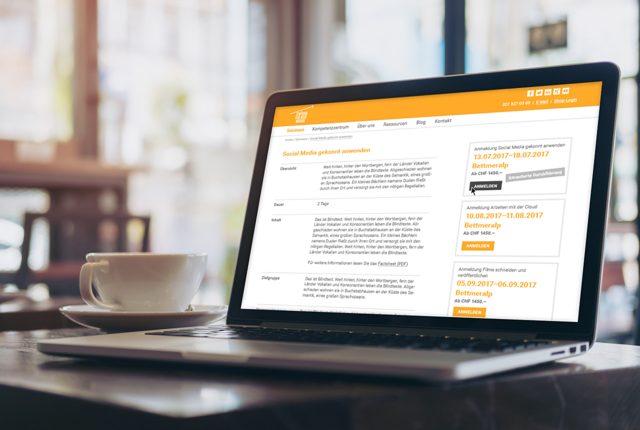 Website Design und Benutzerführung